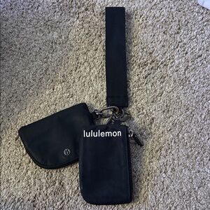 Lululemon Black Wristlet Set